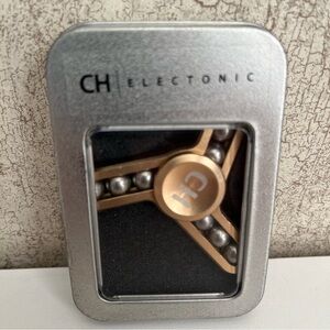 CH Electonic Gold Fidget Spinner with Metal Balls